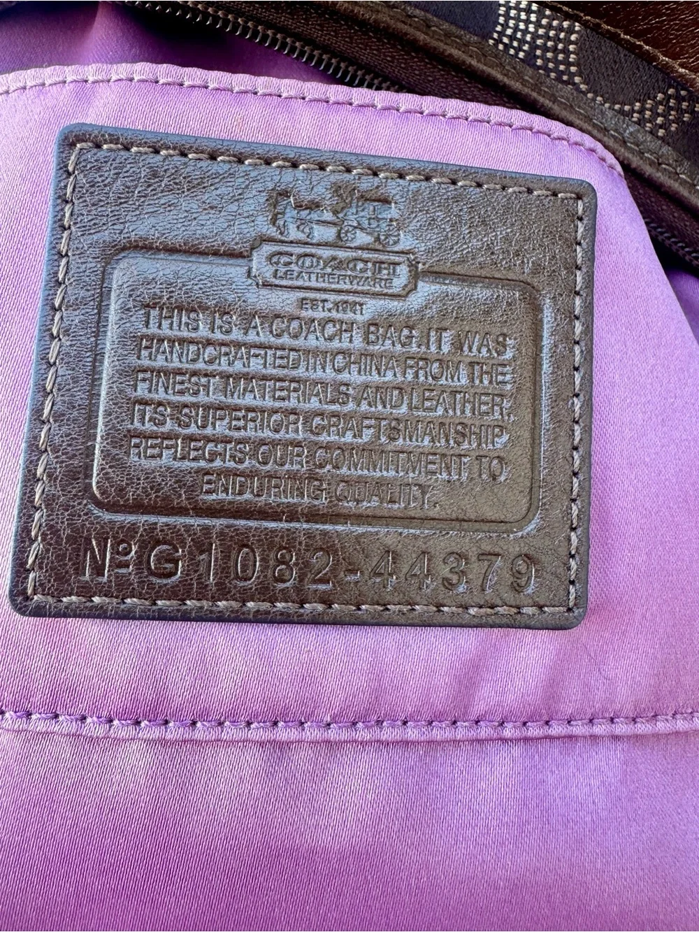 Coach Madison Op Art C Brown Signature Mini Hobo Shoulder Bag - Picture 9 of 14